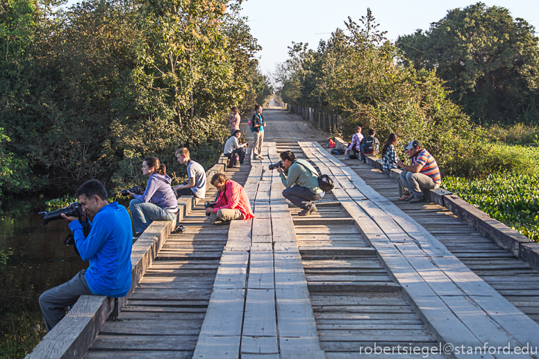 dawn on the bridge